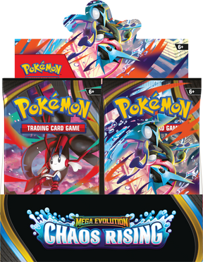 Pokémon TCG: Mega Evolution—Chaos Rising Booster Box Factory Sealed Case (6 Booster Boxes)