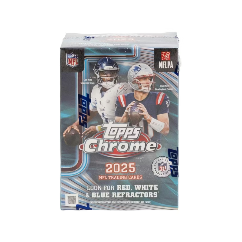 2025 Topps Chrome Football Blaster 40 Box Case